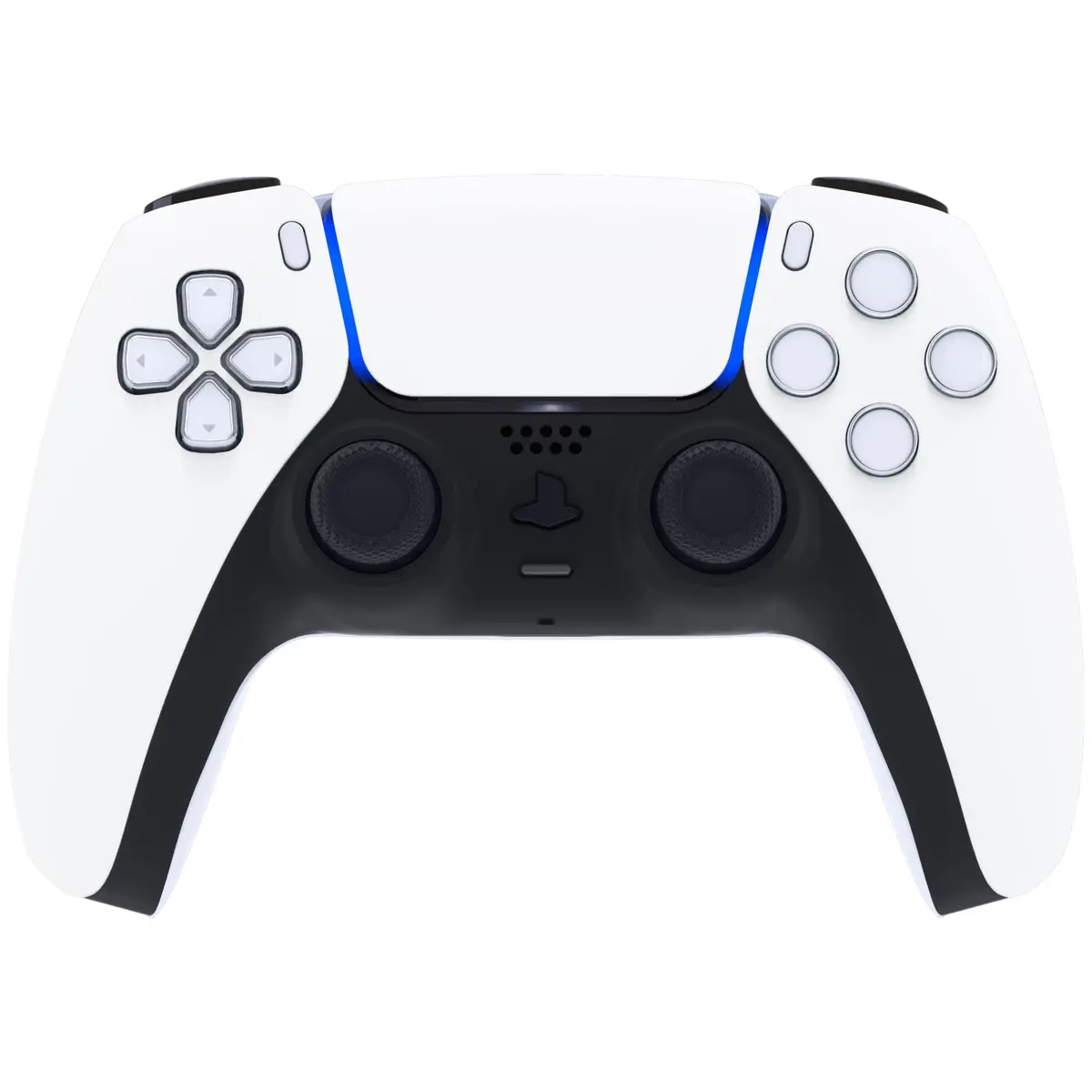 Extremerate Replacement Front Housing Shell With Touchpad Compatible With Ps5 Controller Bdm-010/020/030/040/050/060 - White 2