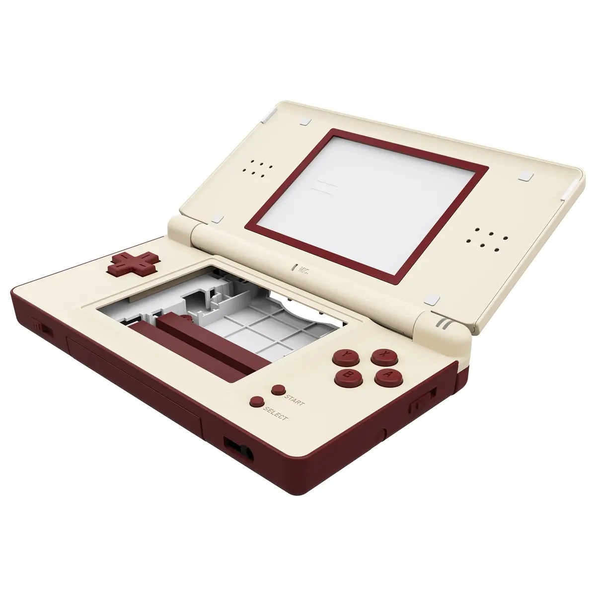 Extremerate Replacement Full Housing Shell & Buttons With Screen Lens For Nintendo Ds Lite Ndsl - Classic Fc Style 1