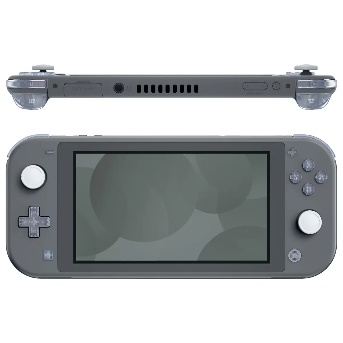 Extremerate Replacement Full Set Buttons For Ns Switch Lite - Clear Glacier Blue 1