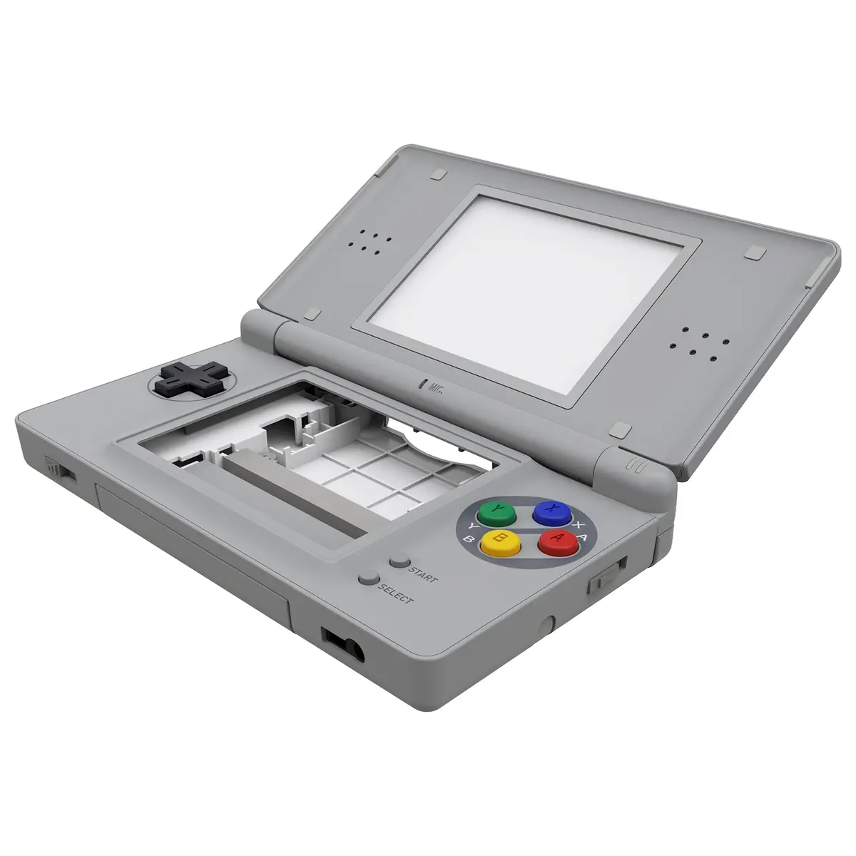 Extremerate Replacement Full Housing Shell & Buttons With Screen Lens For Nintendo Ds Lite Ndsl - Sfc Snes Classic Eu Style 1