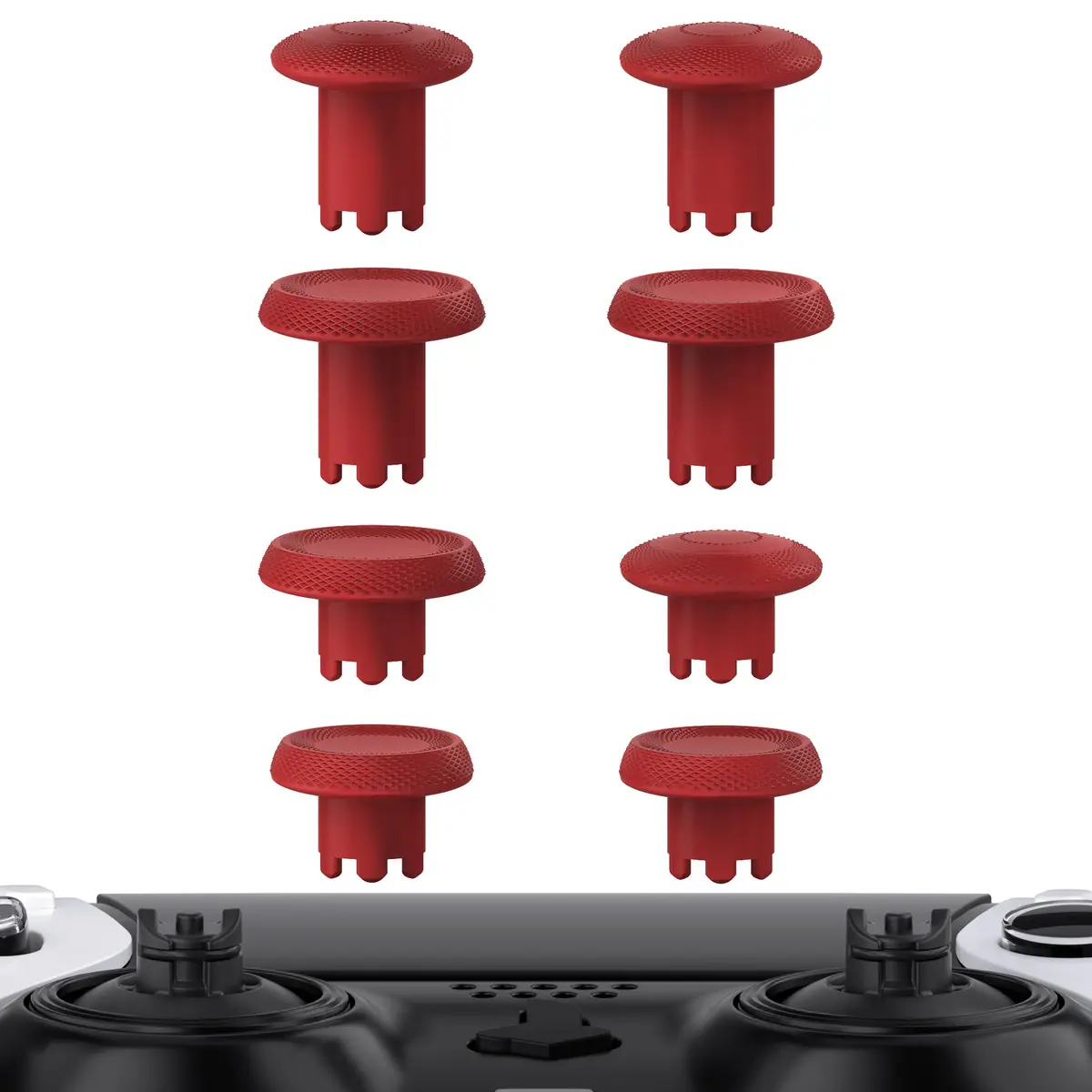 Extremerate Thumbsgear Interchangeable Thumbsticks For Ps5 Edge Controller - Carmine Red 1