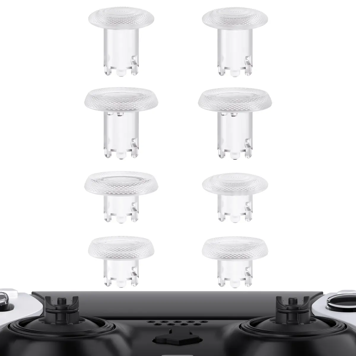 Extremerate Thumbsgear Interchangeable Thumbsticks For Ps5 Edge Controller - Clear 1