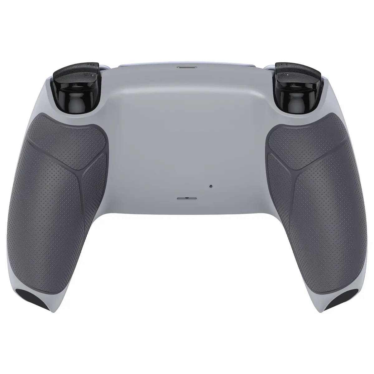 Extremerate Performance Grip Replacement Back Housing Bottom Shell Compatible With Ps5 Controller Bdm-010/020/030/040/050 - Rubberized New Hope Gray & Classic Gray 2