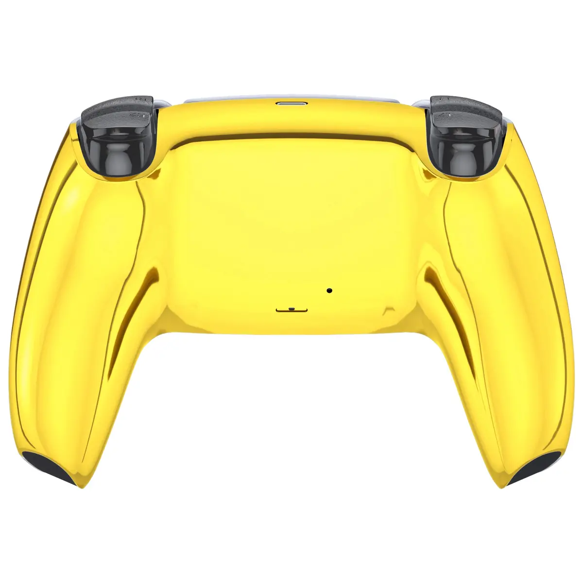 Extremerate Replacement Back Housing Bottom Shell Compatible With Ps5 Controller Bdm-010/020/030/040/050 - Chrome Gold Glossy 2