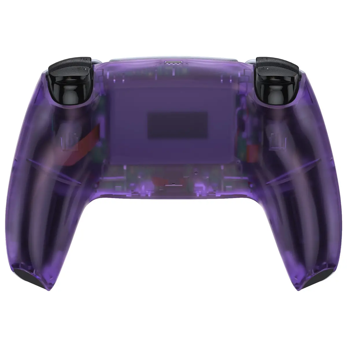 Extremerate Replacement Back Housing Bottom Shell Compatible With Ps5 Controller Bdm-010/020/030/040/050 - Clear Atomic Purple 2