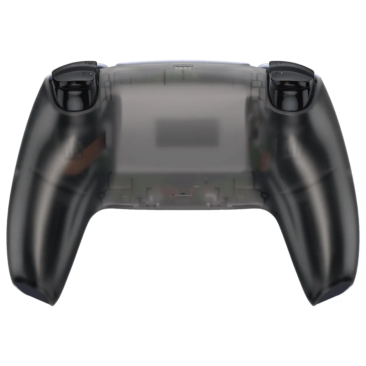Extremerate Replacement Back Housing Bottom Shell Compatible With Ps5 Controller Bdm-010/020/030/040/050 - Clear Black 2