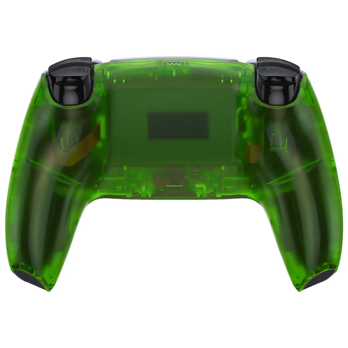 Extremerate Replacement Back Housing Bottom Shell Compatible With Ps5 Controller Bdm-010/020/030/040/050 - Clear Green 2
