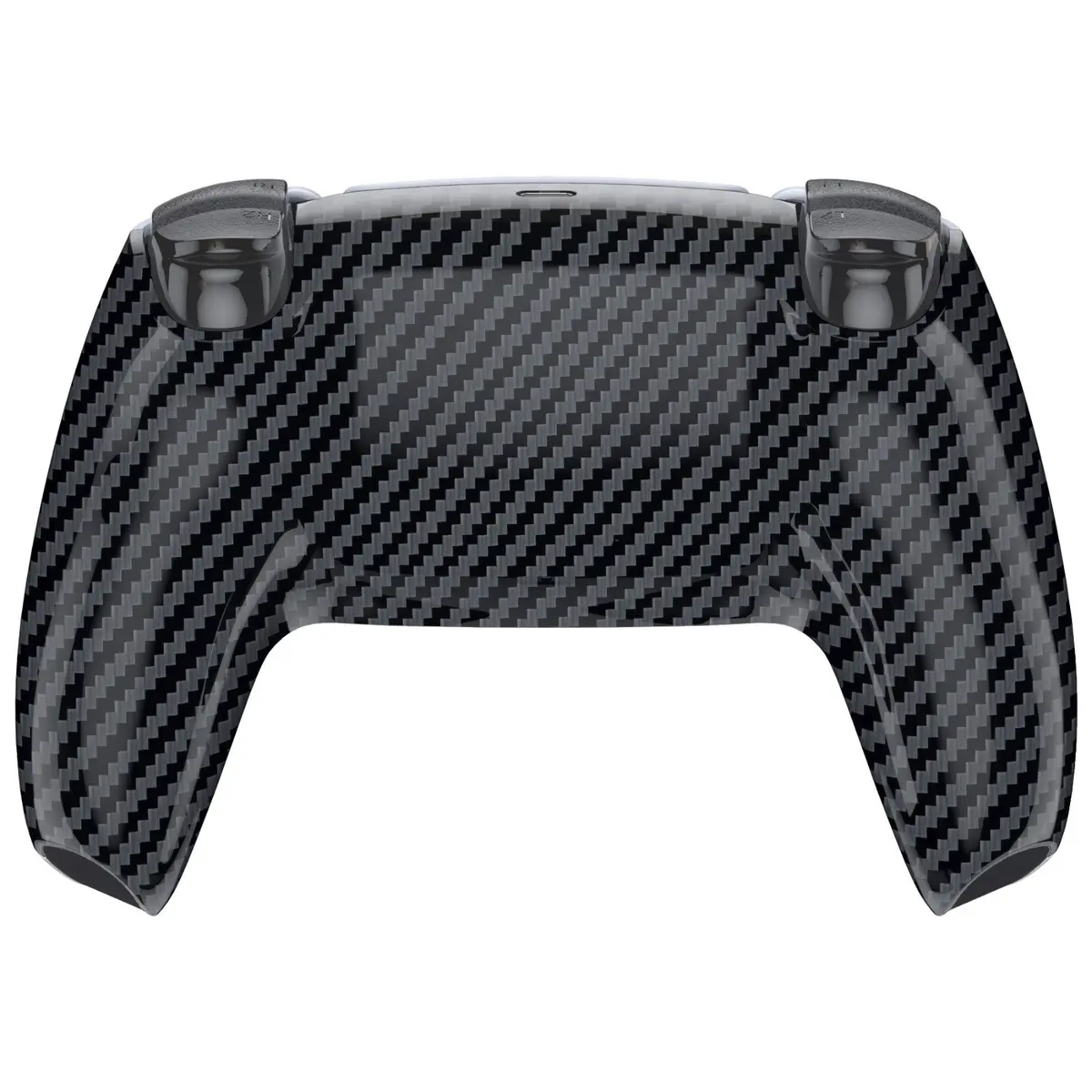Extremerate Replacement Back Housing Bottom Shell Compatible With Ps5 Controller Bdm-010/020/030/040/050 - Graphite Carbon Fiber 2