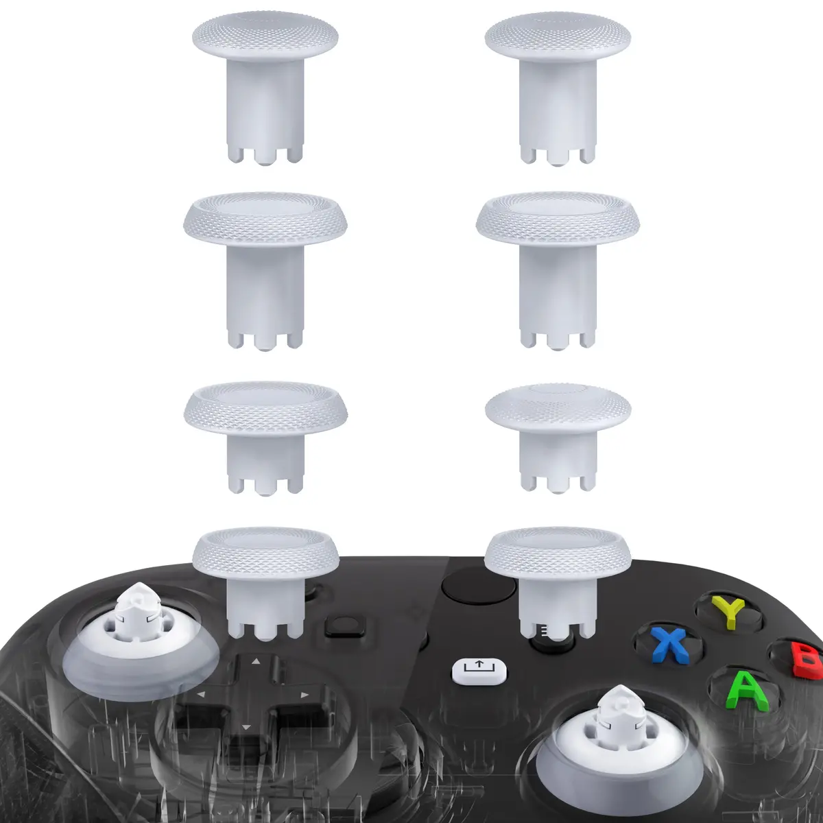 Extremerate Thumbsgear V3 Interchangeable Thumbsticks For Xbox Core Controller & Xbox One S/X/Elite Controller & Nintendo Switch Pro Controller - Original White 1