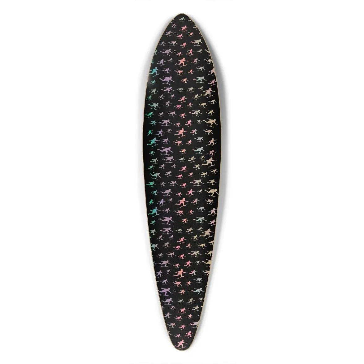 Longboard Living Pattern Pintail - Black / Multi 1