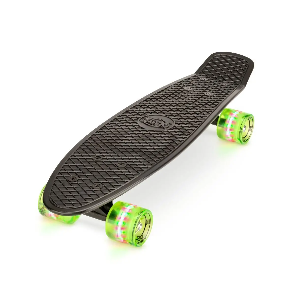 22" Pp Cruiser Skateboard With Led Wheels -Black 1