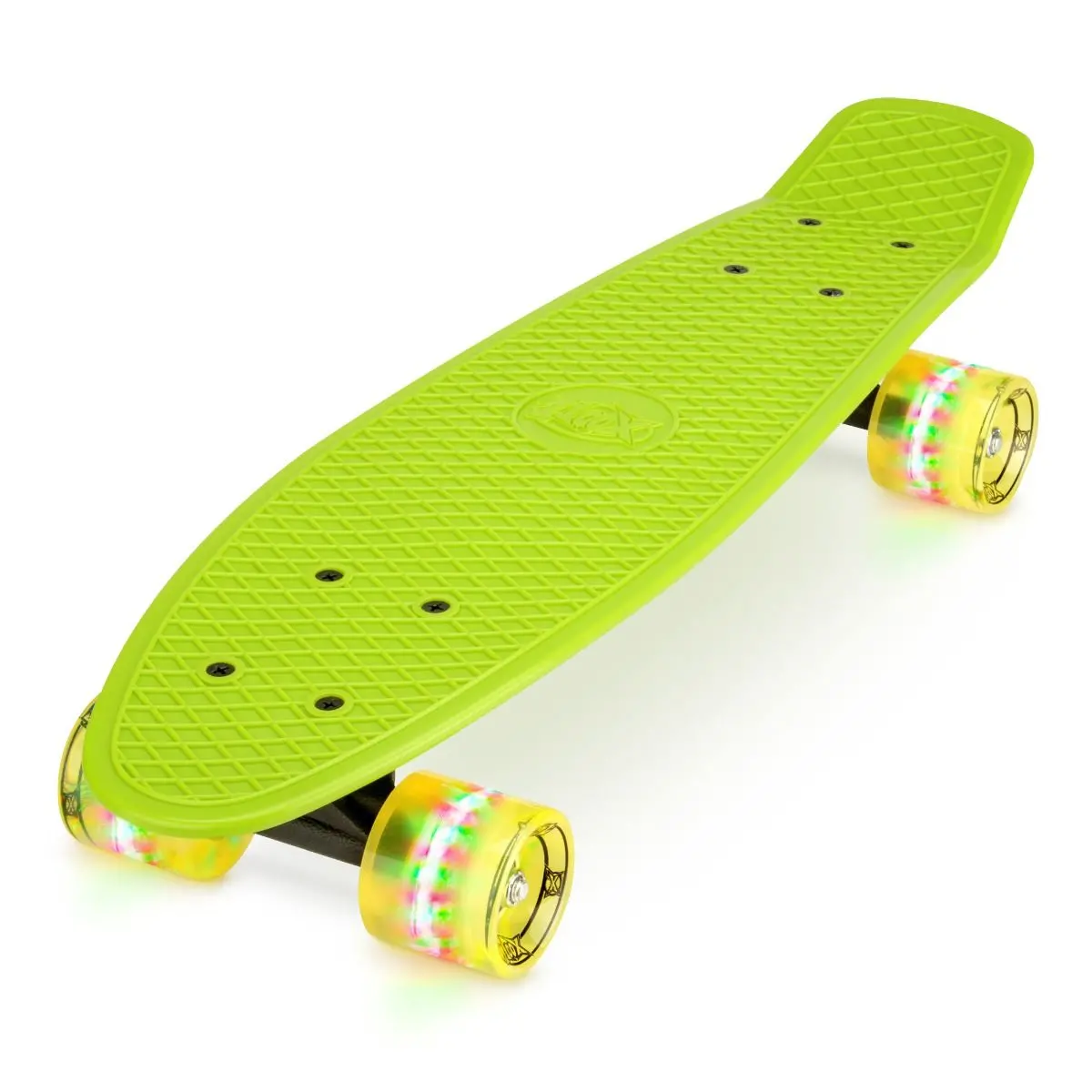22" Pp Cruiser Skateboard With Led Wheels - Green 1
