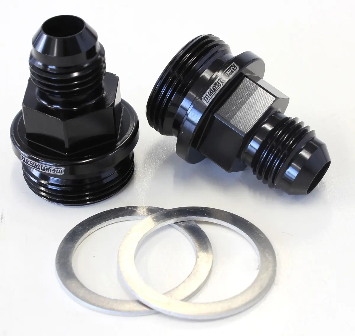 Af700-06Blk Carburetor Adapter – 7/8" Male Thread To -6An, Short Profile 1