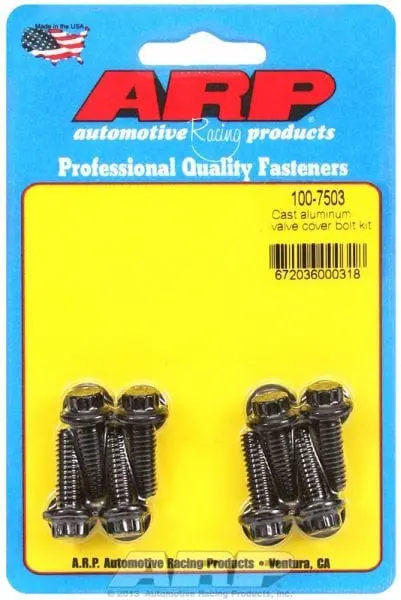 Arp Ar100-7503 12-Point Black Oxide Valve Cover Bolt Kit – 10Mm X 1.25 1